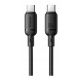 KABEL 100W USB-C - USB-C 1m - czarny BASEUS Silky Series -zdjęcie numer 1
