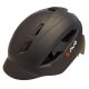 KASK ROWEROWY L czarny mat + LED-USB KS35 AVO U029