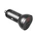 ŁADOWARKA SAMOCHODOWA 2xUSB-A, 4,8A, 24W, szara (LED wyświetlacz) BASEUS CCBX-0G -zdjęcie numer 4