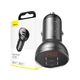 ŁADOWARKA SAMOCHODOWA 2xUSB-A, 4,8A, 24W, szara (LED wyświetlacz) BASEUS CCBX-0G -zdjęcie numer 1