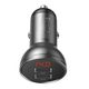 ŁADOWARKA SAMOCHODOWA 2xUSB-A, 4,8A, 24W, szara (LED wyświetlacz) BASEUS CCBX-0G -zdjęcie numer 5