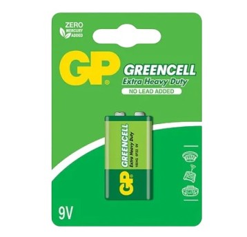 BATERIA 9V 6F22 GP GreenCell 1.bl.