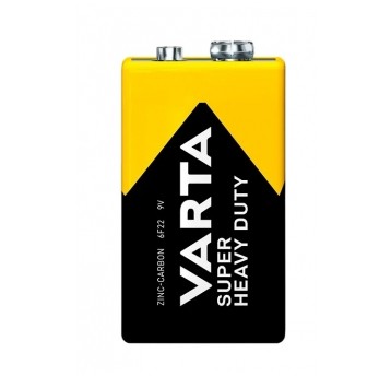 BATERIA cynkowo węglowa VARTA SUPER HEAVY DUTY 9V 6F22 1T 1 bl.