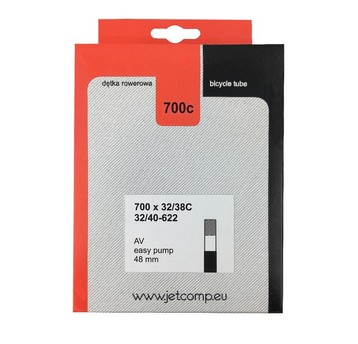 DĘTKA 700x35/45C AV-48mm (zawór samochodowy) JET D187 /szare op.