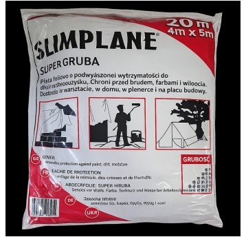 FOLIA 4x5m SUPER GRUBA /0.67my SŁOMKA /1,10kg