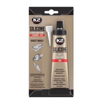 K2 SILIKON 350stC 85g CZERWONY / blister (B2400N)