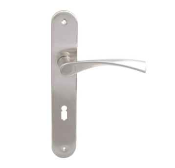 KLAMKA ETNA 90 KLUCZ nikiel szczotkowany