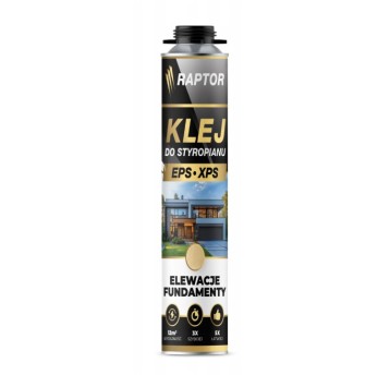KLEJ do STYROPIANU EPS XPS 750ml RAPTOR