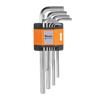 KLUCZ IMBUS 1,5-10mm/9cz. DŁUGIE BRADAS DIY-HKH31-LO/B