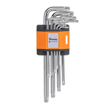 KLUCZ TORX DŁUGIE 10-50/9cz. BRADAS DIY-HKT31-LO/B