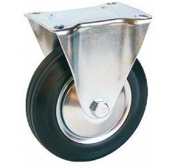 KOŁO 125 STAŁE guma czarna 510125