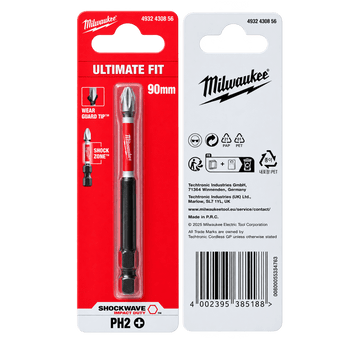 KOŃCÓWKA BIT PH2x90mm MILWAUKEE 4932430856