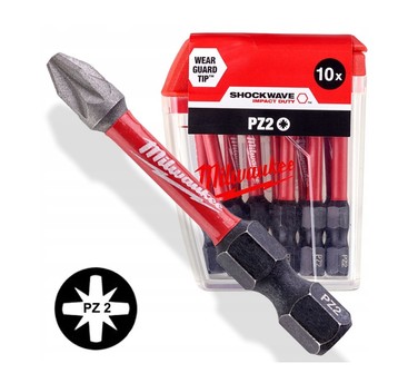 KOŃCÓWKA BIT PZ2x50mm /op.10szt MILWAUKEE 4932430866