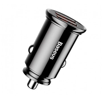 ŁADOWARKA SAMOCHODOWA 2xUSB, 5A 30W czarna BASEUS Circular