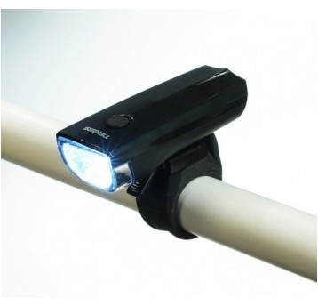 LAMPKA ROWEROWA PRZÓD 1W 70lm 2xAA TIROSS TS-2214