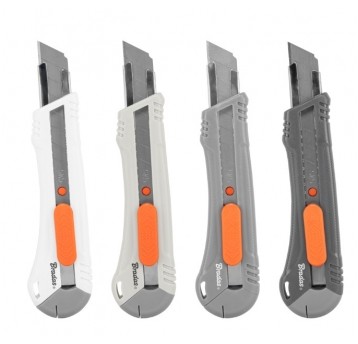 NÓŻ 18 METALOWA PROWADNICA PRZESUWANY szary BRADAS DIY-KNWL1828/SET