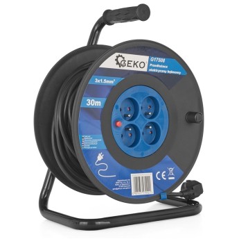 PRZEDŁUŻACZ BĘBNOWY 4gn/30m OMY 3x1.5mm2 GEKO G17508