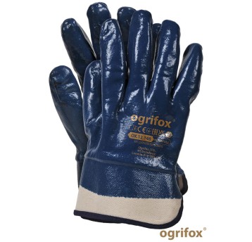 RĘKAWICE NITRYLOWE granatowe OX-NITERFULL OGRIFOX