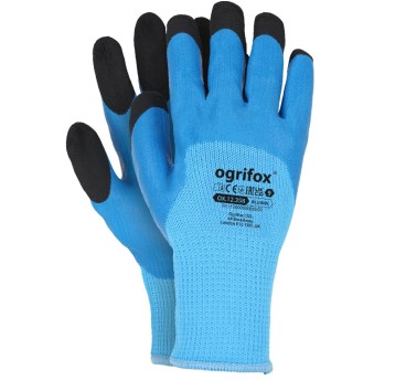 RĘKAWICE OCIEPLANE LATEKS niebieskie 10. BLUWIN OGRIFOX