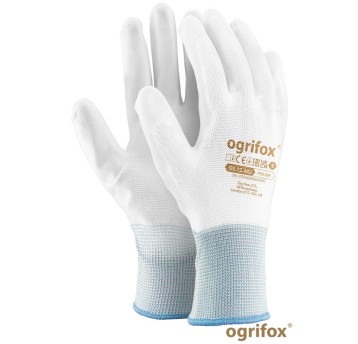 RĘKAWICE POLIURETAN białe OGRIFOX