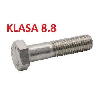 ŚRUBA MASZYNOWA kl.8,8 12x 80 ocynk DIN931 niepełny gwint /op.3kg