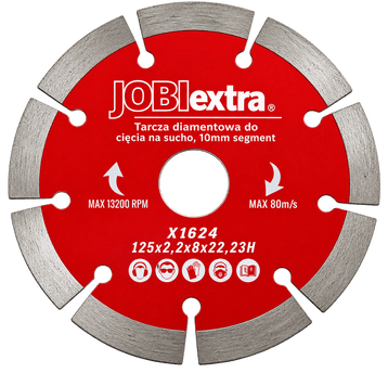 TARCZA DIAMENTOWA SEGMENTOWA 125 JOBIextra X1824