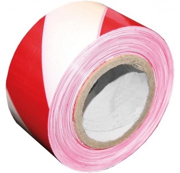 TAŚMA OSTRZEGAWCZA 70x200m /30mic. biało-czerwo. REJS