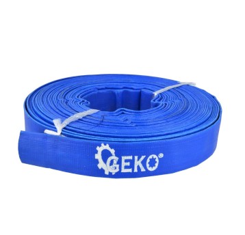 WĄŻ PŁASKI PCV niebieski 1" 20m 2bar GEKO G70006