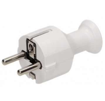 WTYCZKA PROSTA biała z/U. 16A/250V TIMEX WT-40 BI