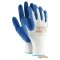 RĘKAWICE LATEKS niebiesko białe 9 OGRIFOX